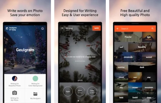 Geulgram – Aplikasi Tulisan Keren di Foto