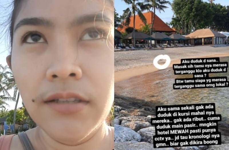 Heboh Curhatan Wanita Bali yang Diusir Satpam Hotel Ketika Duduk di Pantai Sanur