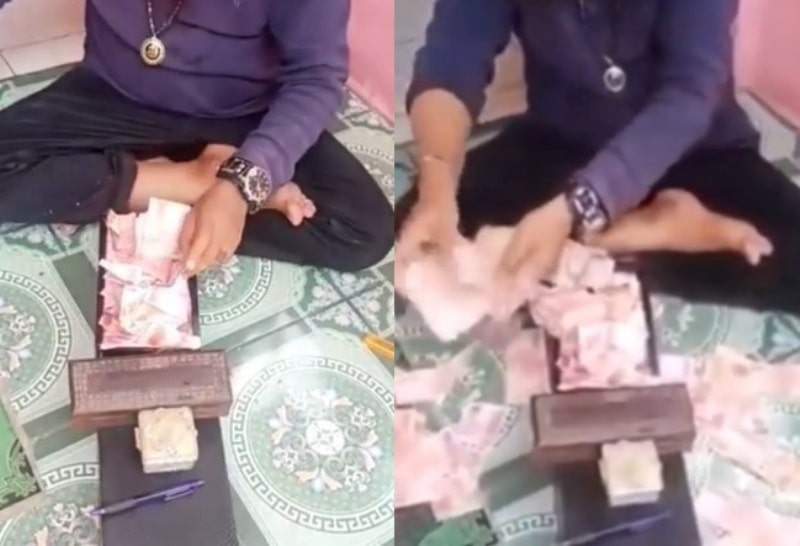 VIRAL Ustadz Gondrong Pengganda Uang di Bekasi Ditangkap Ternyata Pakai Uang Palsu