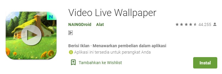 Video Live Wallpaper - Aplikasi Wallpaper Video