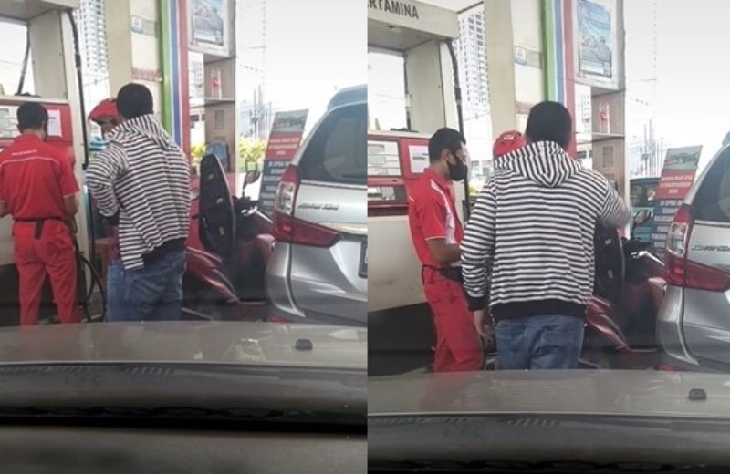 Viral Video Pria Ajak Pengendara Motor Duel di SPBU Diduga Dipicu Rebutan Antrean