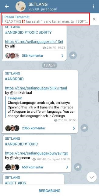 Cara Ganti Bahasa di Telegram