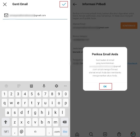 Cara Ganti Email di Instagram