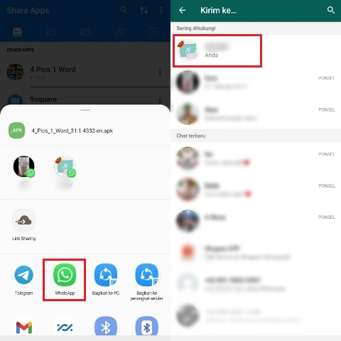 Cara Kirim APK Lewat WhatsApp