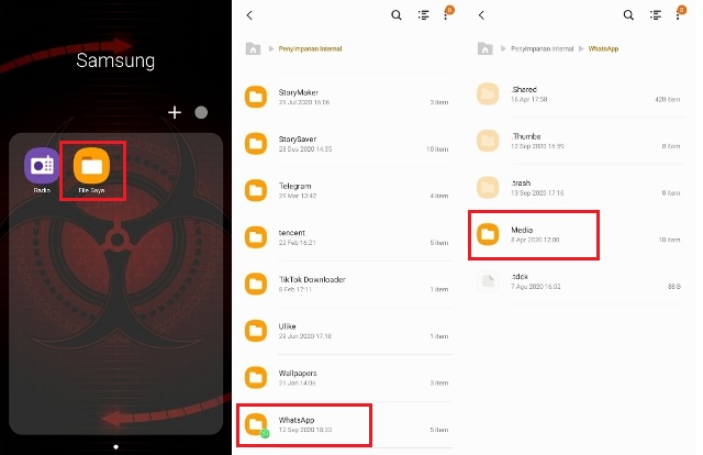 Cara Melihat Status WhatsApp di File Manager