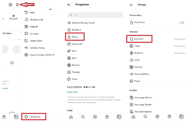 Cara Membatasi Komentar di IG