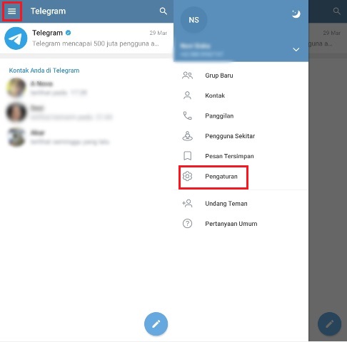Cara Menyembunyikan Nomor Telepon di Telegram Android