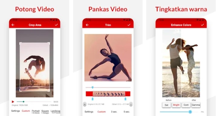 Crop Trim Video Aplikasi Pemotong Layar Video Tanpa Watermark