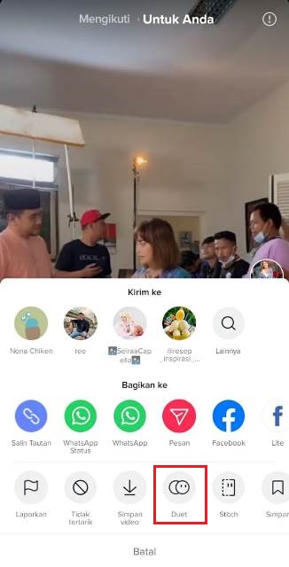 Fitur Duet TikTok