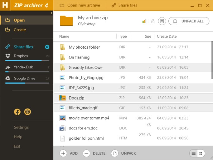 Hamster Free Zip Archiver