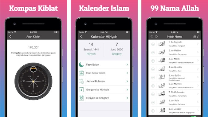 Kalender Islam Ramadhan Quran Kiblat Dua