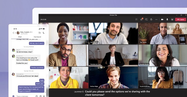Microsoft Teams Aplikasi Video Conference di laptop