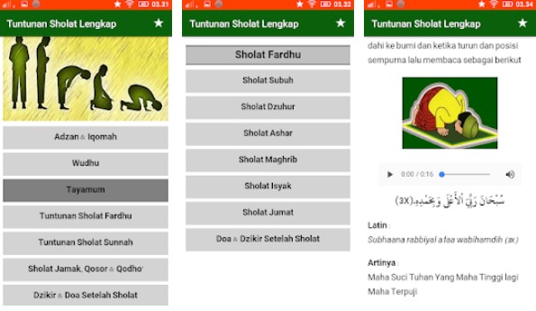 Tuntunan Sholat Lengkap Doa dan Audio Offline