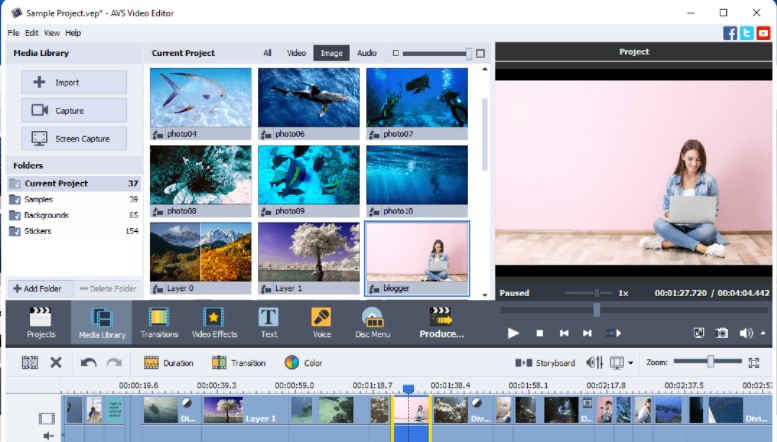 AVS Video Editor Aplikasi Edit Foto Jadi Video di PC
