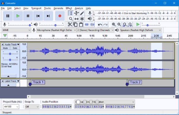 Audacity Aplikasi Perekam Suara PC Gratis