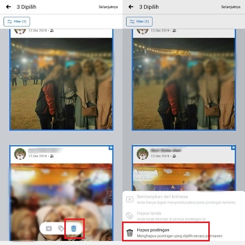 Cara Delete Unggahan Jadul di FB