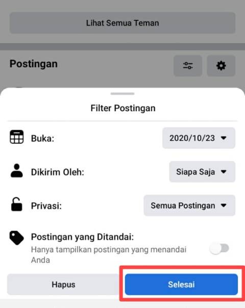 Cara Melihat Postingan Lama di FB Lewat HP