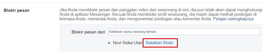 Cara Membatalkan Blokiran Pesan