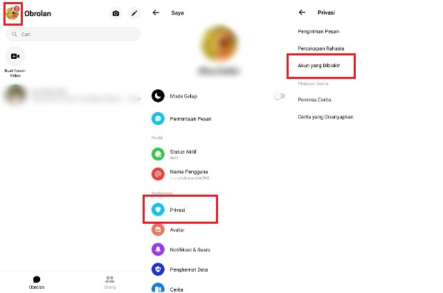 Cara Membuka Blokiran Pesan di Messenger