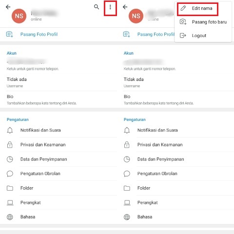 Cara Mengganti Nama Profil di Telegram