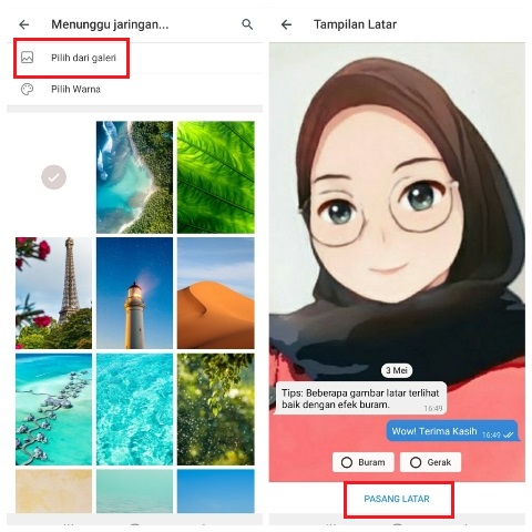 Cara Merubah Background Chat di Telegram