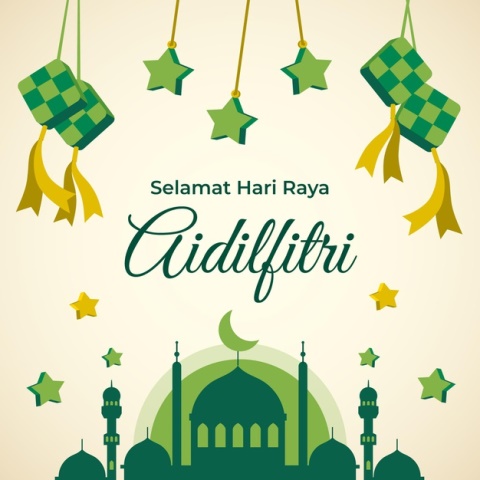 Gambar Hari Lebaran Bertema Ketupat
