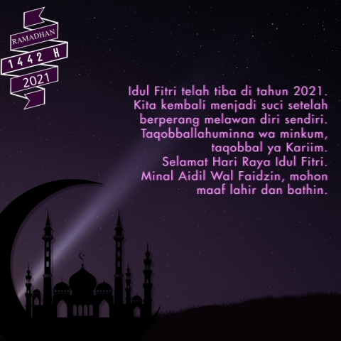 Kartu Eid Mubarak yang Berisi Ucapan Menyentuh Hati