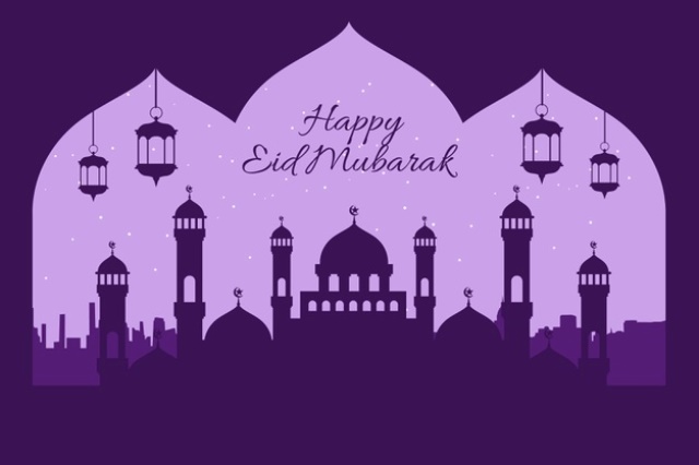 Kartu Ucapan Happy Eid Mubarak