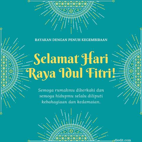 Kartu Ucapan Lebaran 1442 Hijriyah