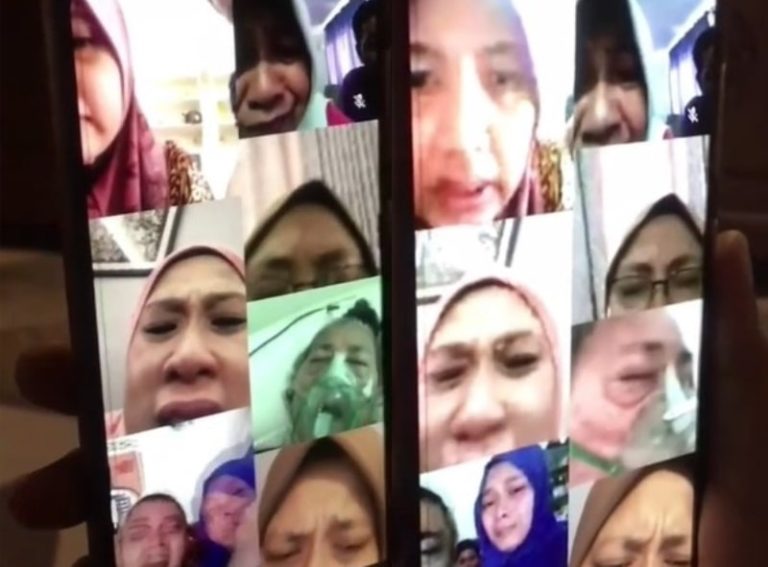 Penuh Isak Tangis Para Anak Saksikan Detik detik Ibu Meninggal Dunia Lewat Video Call