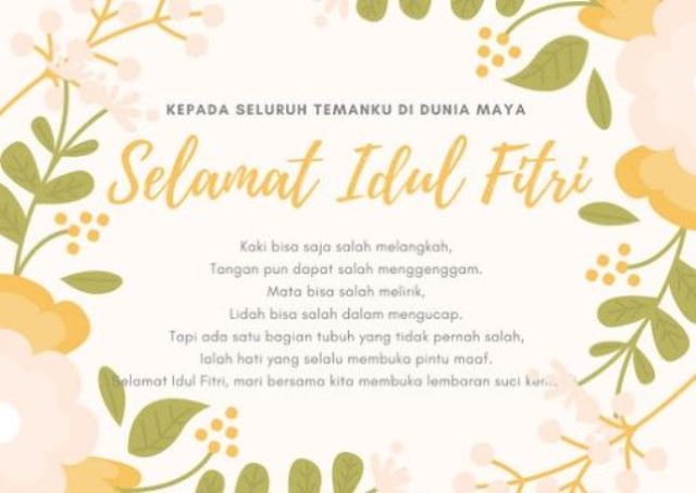 Ucapan Selamat Idul Fitri