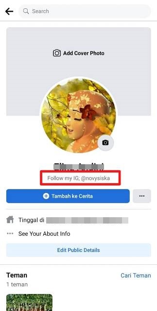 Bio Facebook