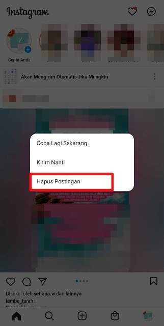 Cara Hapus Postingan di IG