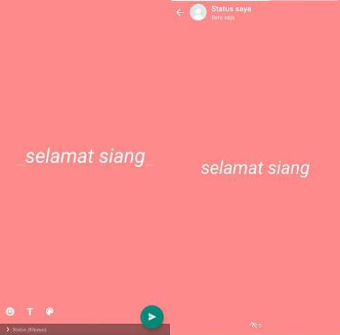 Cara Membuat Tulisan Miring di Status WA