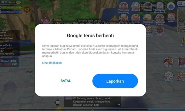 Cara Mengatasi Google Terus Berhenti di Xiaomi