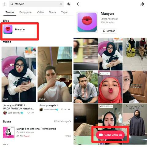 Cara Menggunakan Efek Manyun di TikTok yang Lagi Viral