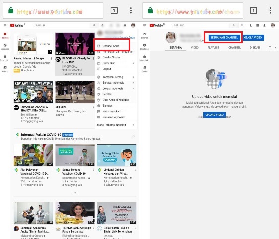 Cara Ubah Sampul YouTube