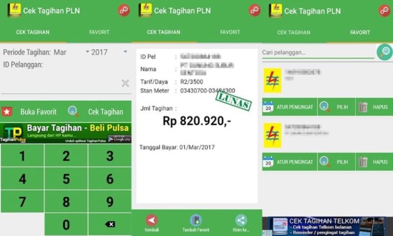 Aplikasi Cek Tagihan Listrik