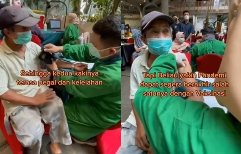 Bikin Terenyuh Kakek ini Rela Bersepeda 15 Km Demi untuk Divaksin