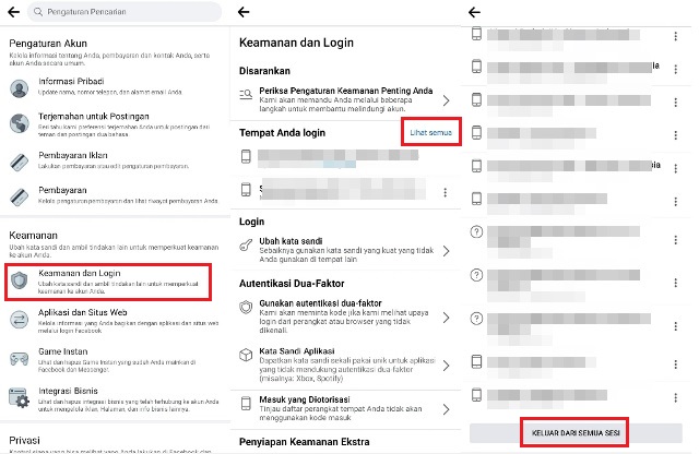 Cara Logout Messenger Facebook dengan Mudah