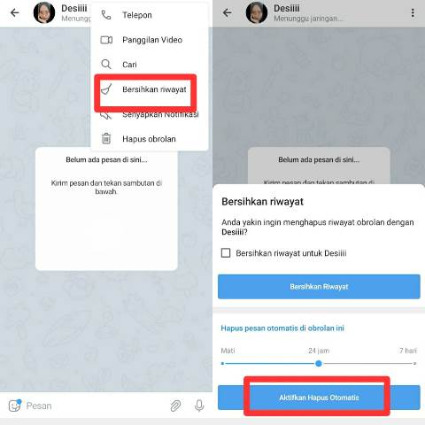 Cara Menghapus Pesan Otomatis