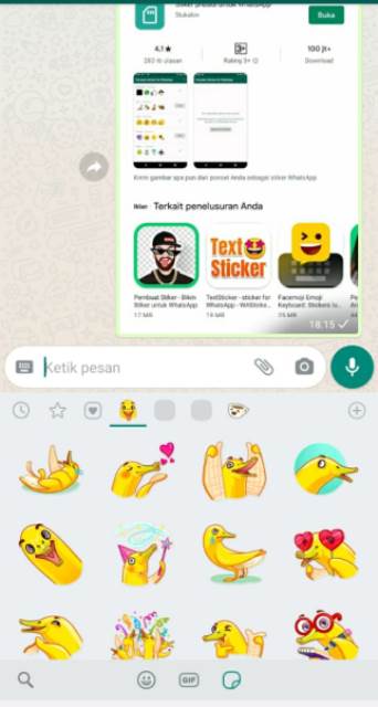 Cara Pindahkan Stiker