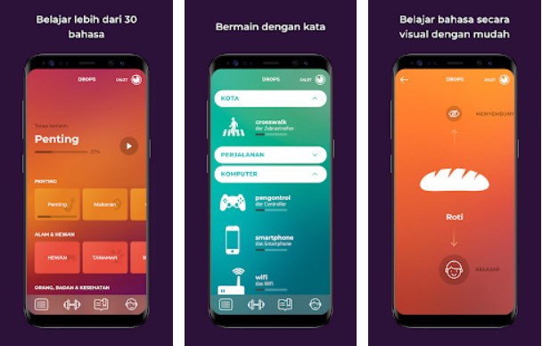 Drops Belajar bahasa Indonesia secara gratis