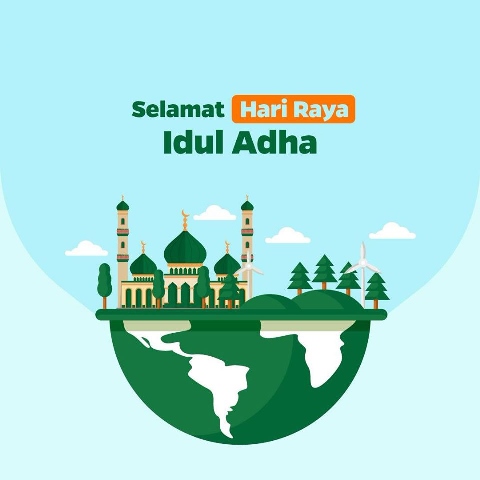 Kartu Ucapan Eid Al Adha Terbaik