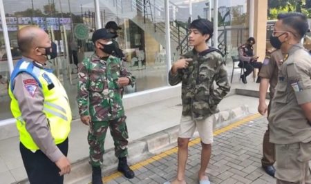 Ogah Disanksi Saat Kena Razia Masker Pemuda ini Ngaku Keponakan Jenderal Bintang Dua