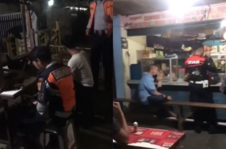 VIRAL Petugas Dishub Kepergok Nongkrong di Warung Padahal Lagi PPKM Darurat