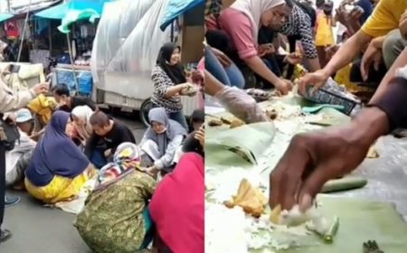 Viral Puluhan PKL Tasikmalaya Ngaliwet di Tengah Jalan Ini Kata Polisi