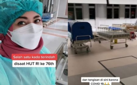 Bak Jadi Kado Terindah Jelang HUT RI Dokter Perlihatkan Kondisi RS yang Sepi Pasien Covid