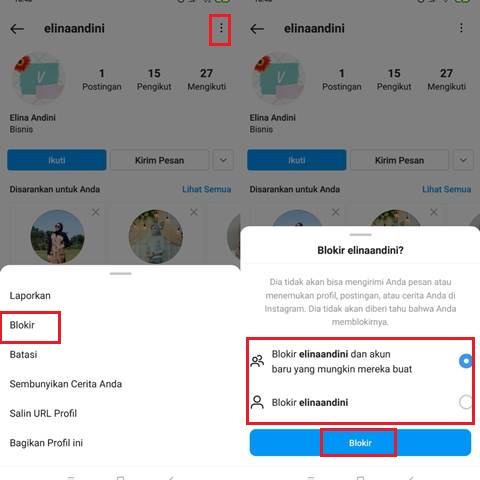 Cara Blokir Akun IG Orang