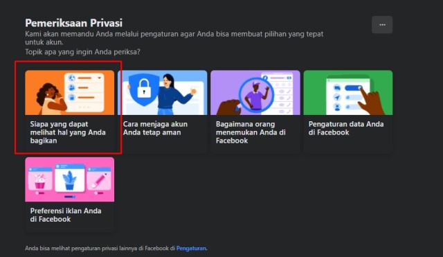 Cara Mengatur Privasi FB